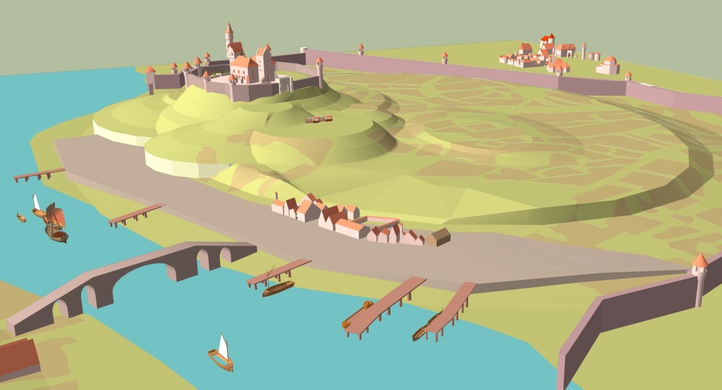 Sketchup rather than sketching this week. The beginnings of a town for the NPC's